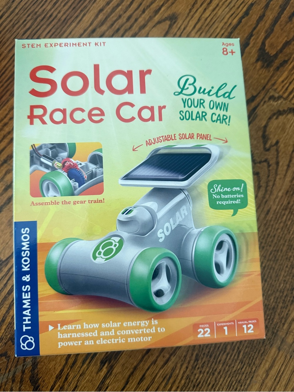 Solar Race Car STEM Kit - Green and Silver